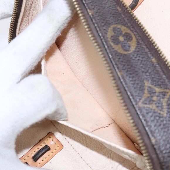 LOUIS VUITTON Monogram Trousse Brush PM Cosmetic Pouch M47510 LV Auth 141126 - Picture 13 of 16